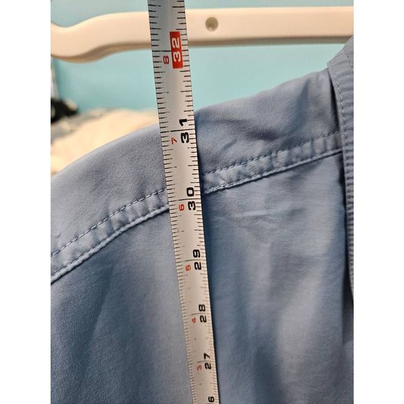 L.L. Bean Blue Performance Vented Fishing Shirt size Large - Picture 10 of 10